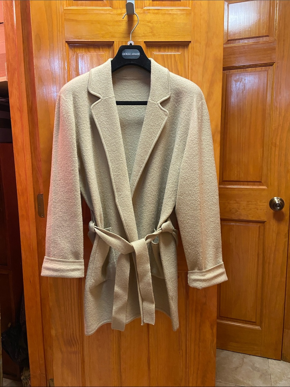 Jones New York Tan Belted Wool jacket
